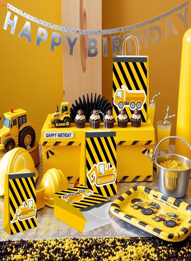 BQK 16 Pcs Construction Party Bags with Handles Construction Party Decorations - Image 2